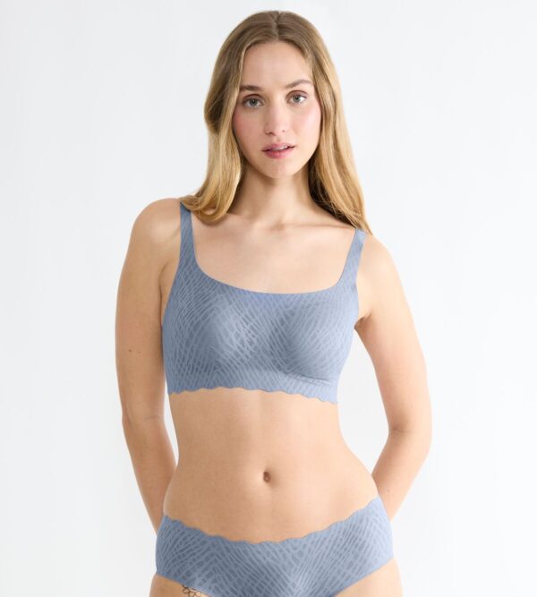 SLOGGI ZERO FEEL BLISS TOP Голубовато-серый