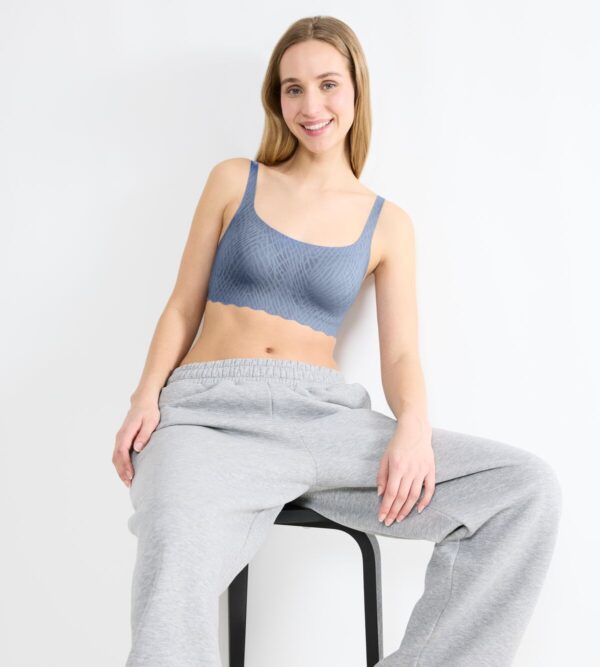 SLOGGI ZERO FEEL BLISS TOP Голубовато-серый