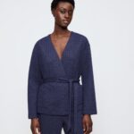 COZY COMFORT ROBE TOP QUILTED Синий