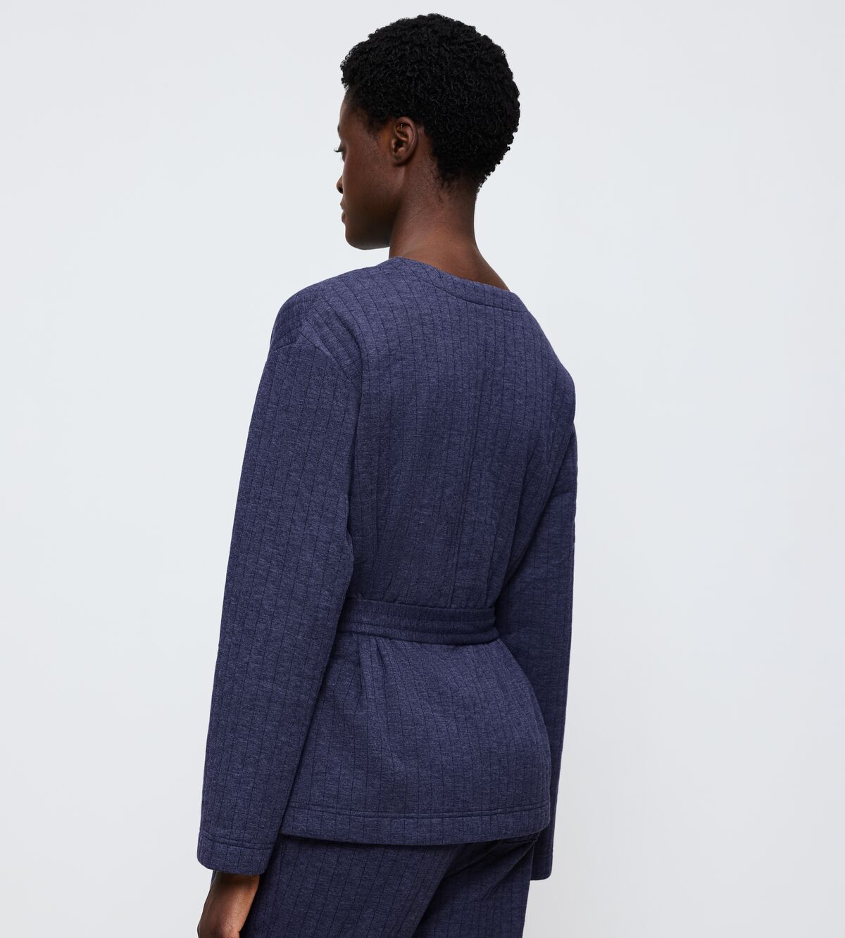 COZY COMFORT ROBE TOP QUILTED Синий