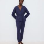 COZY COMFORT ROBE TOP QUILTED Синий