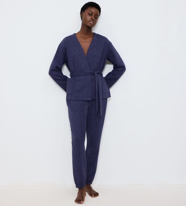 COZY COMFORT ROBE TOP QUILTED Синий