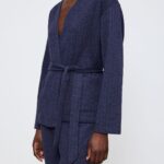 COZY COMFORT ROBE TOP QUILTED Синий