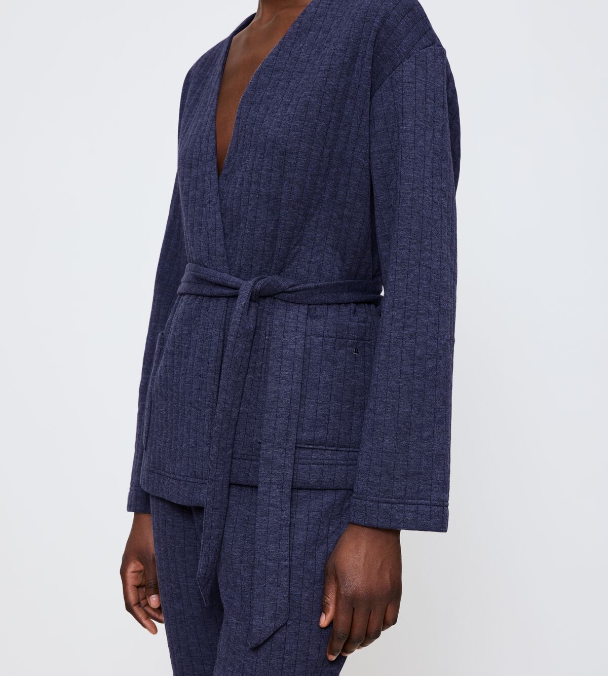 COZY COMFORT ROBE TOP QUILTED Синий