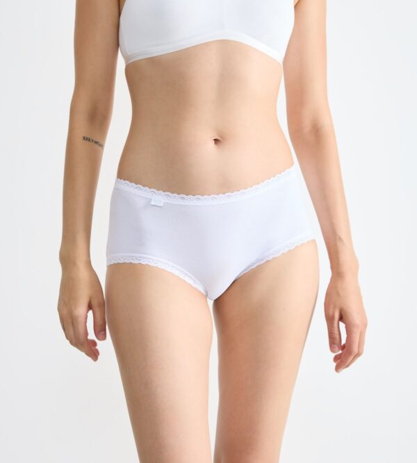 SLOGGI 24/7 СOTTON LAСE MIDI C3P Белый